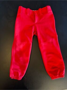 Mizuno Bright Red Kids Softball Pants